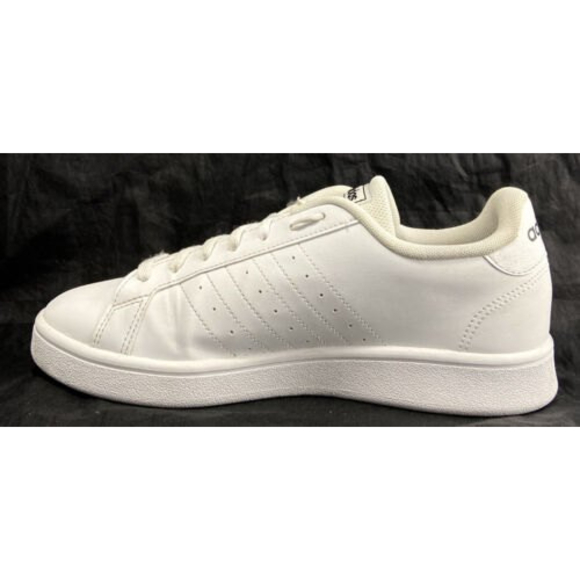Adidas Grand Court White Leather 3-Stripe Lace Up Men’s Shoes Size 8.5 - Picture 4 of 10